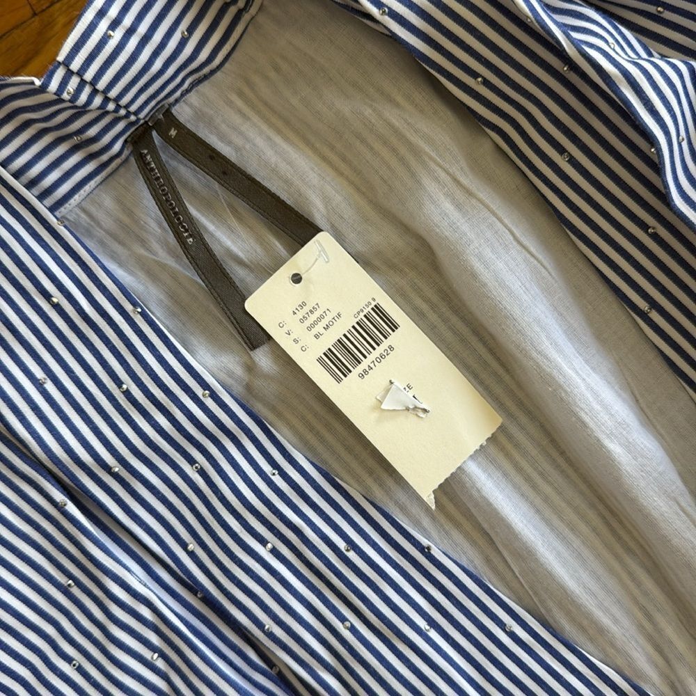 Anthropologie The Tommie Cap-Sleeve Smocked Front-Zip Shirt Dress: Shine Edition - Picture 6 of 11